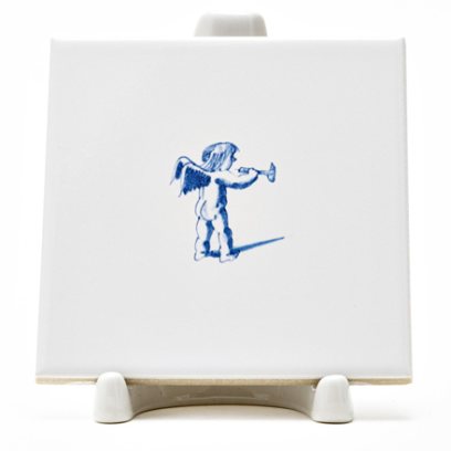 Изразец Голландский. Ангел с трубой