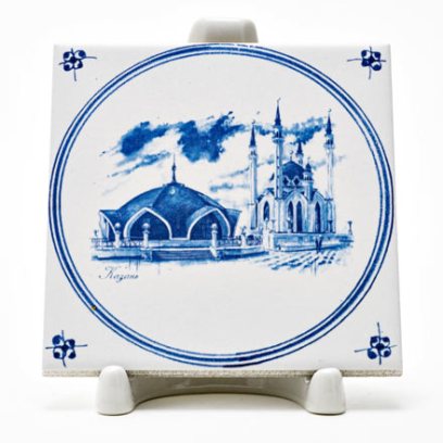 Изразец «Виды Казани. Мечеть Кул Шариф»