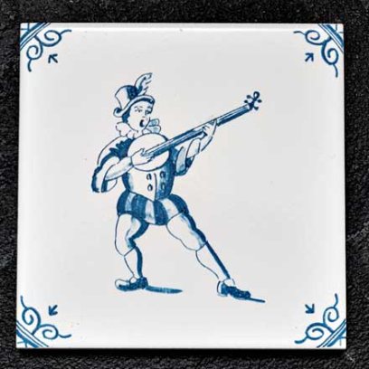 Изразец «Голландский. Юноша с мандалиной»