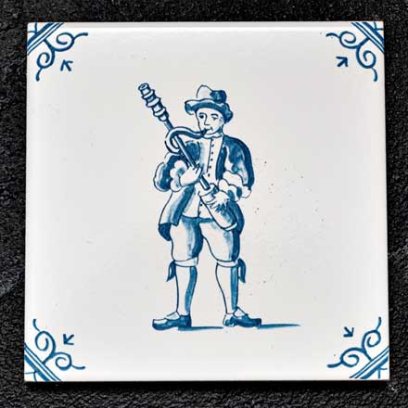 Изразец «Голландский. Музыкант 2»