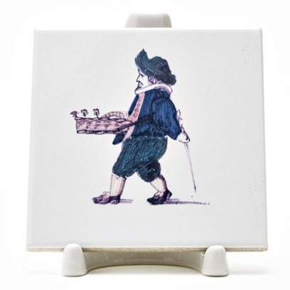 Изразец Голландский. Торговец цветами