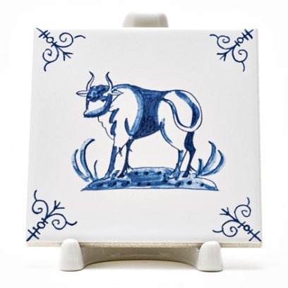 Изразец Голландский. Бык