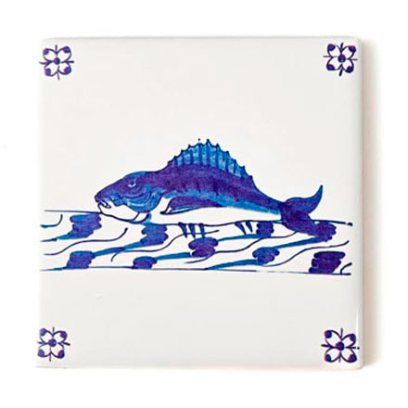 Изразец «Голландский. Рыба 2»