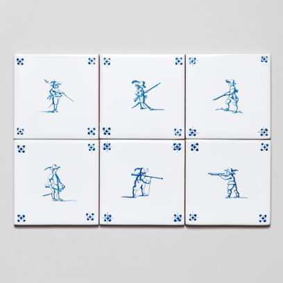 Набор изразцов Голландский. Ландскнехты