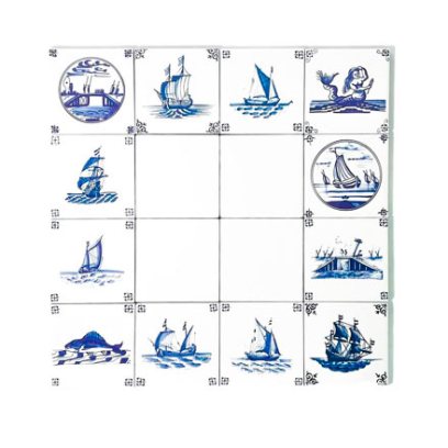Набор изразцов Голландский. Морские мотивы