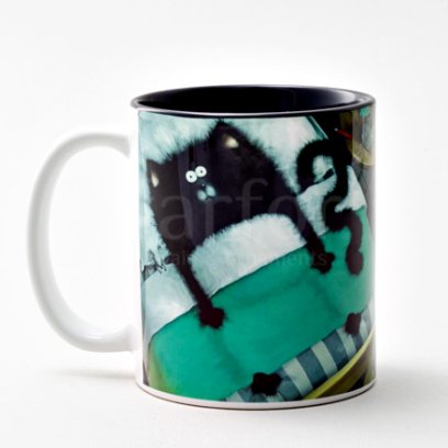 Кружка Кот под одеялом Стандартная