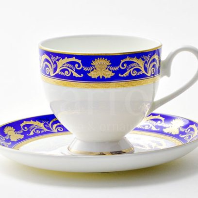 Чашка с блюдцем чайная «Кобальт» 1/2
