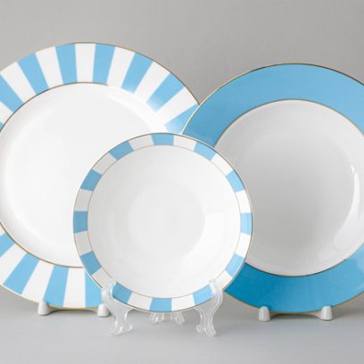 Набор столовый «Алиса лазурный» 6/18