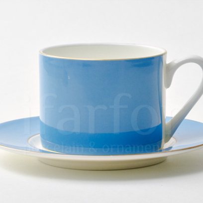 Чашка с блюдцем чайная «Алиса лазурный 4» 1/2