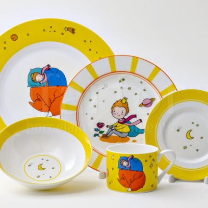 Набор детский пятипредметный Маленький принц. Лимонный 1/5 Прима