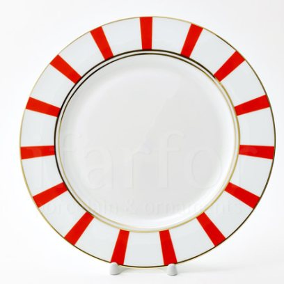 Тарелка мелкая «Алиса красный 4»