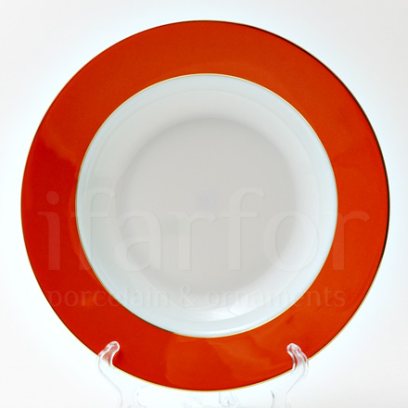 Тарелка глубокая второй сорт Алиса красный 4 Прима