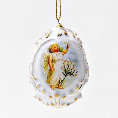 Яйцо пасхальное Ангелочки Яйцо малое рельефное