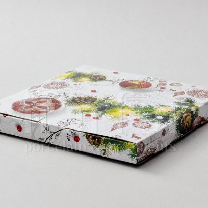 Подарочная упаковка для настенной тарелки 210 мм Новогодний Коробка