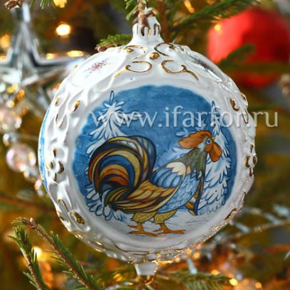 Елочная игрушка «Шар средний»