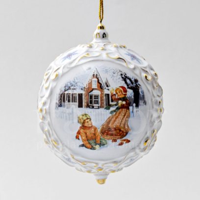 Елочная игрушка «Шар средний»