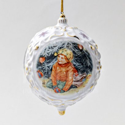 Елочная игрушка «Шар средний»