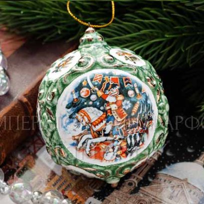 Елочная игрушка «Шар малый цветной»