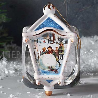 Елочная игрушка Фонарик классический Ретро 1