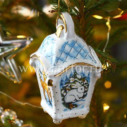 Елочная игрушка «Фонарик малый»