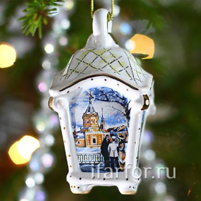 Елочная игрушка «Фонарик малый»