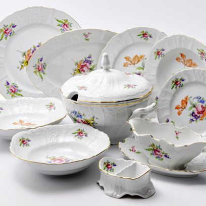 Сервиз столовый «Бернадотт Мейсенский букет» 6/26