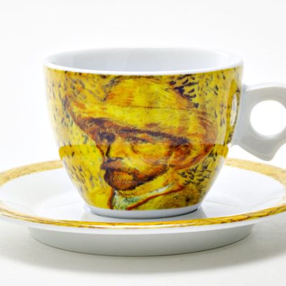 Чашка с блюдцем кофейная «Ван Гог. Автопортрет» 1/2