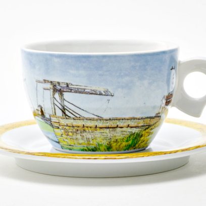 Чашка с блюдцем чайная «Ван Гог. Канал» 1/2