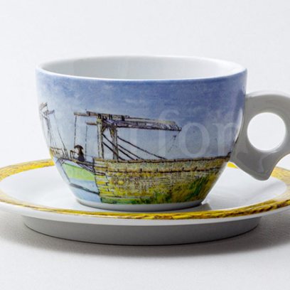 Чашка с блюдцем чайная «Ван Гог. Канал» 1/2