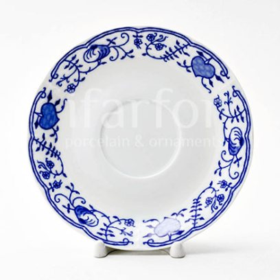 Блюдце бульонное «Луковичный узор. Синий лук»