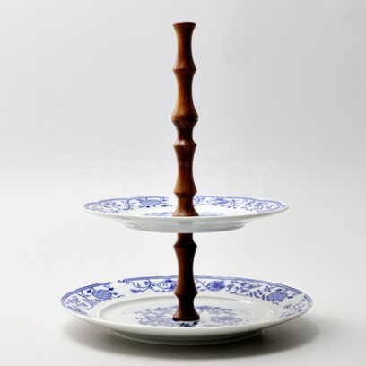 Этажерка двухъярусная Луковичный узор. Синий лук Натали