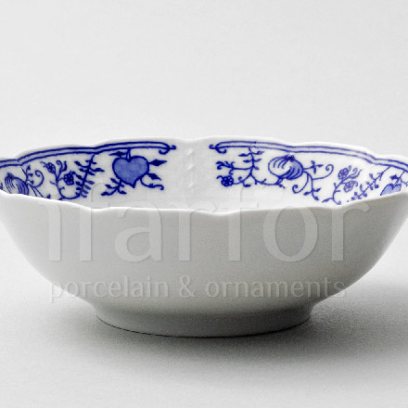 Салатник круглый Луковичный узор. Синий лук Натали