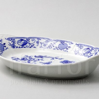 Блюдо для хлеба Луковичный узор. Синий лук Натали