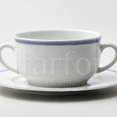 Чашка с блюдцем бульонная Шарлотта 1/2 Опал