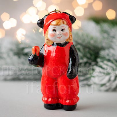 Елочная игрушка Малышка Божья коровка