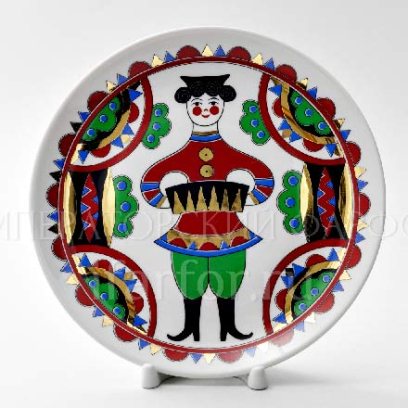 Тарелка декоративная в подарочной коробке «Одинокая гармонь»