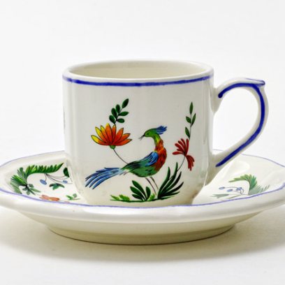 Чашка с блюдцем кофейная «OISEAUX PARADIS» 1/2