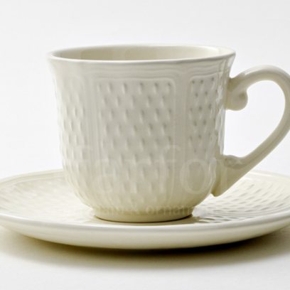 Чашка с блюдцем чайная PONT AUX CHOUX WHITE 1/2 GIEN Прованс