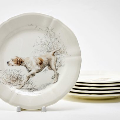 Набор тарелок десертный «DOGS SOLOGNE»