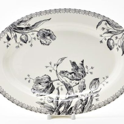 Блюдо овальное «TULIPES NOIRES»