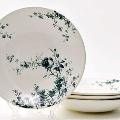 Набор тарелок глубоких LES OISEAUX GIEN Шампань