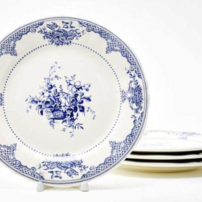 Набор тарелок столовый «FLEURS DEPAREILLEES BLEU»