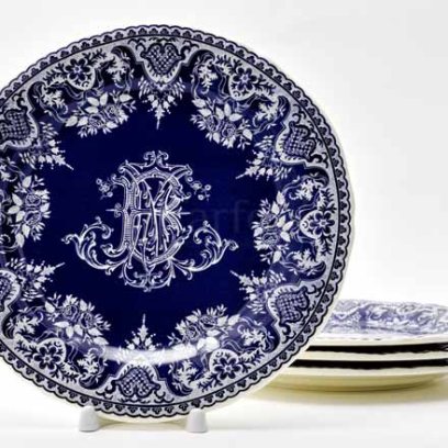 Набор тарелок столовый «MONOGRAMME DEPAREILLEES BLEU»