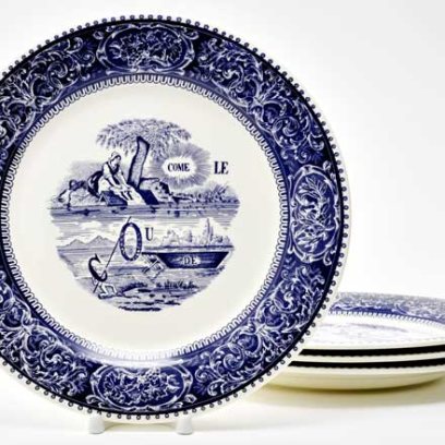 Набор тарелок столовый «REBUS DEPAREILLEES BLEU»