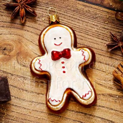Елочная игрушка «Пряничный человечек сахарный»