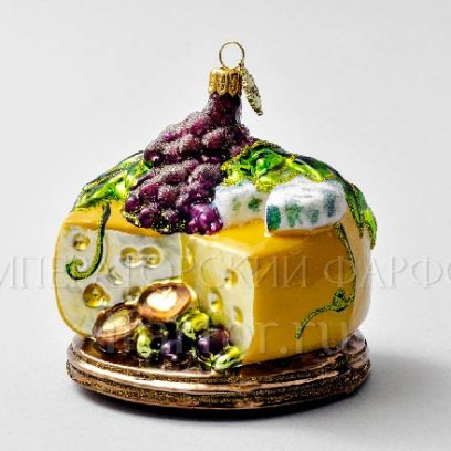 Елочная игрушка «Сыр с фруктами»