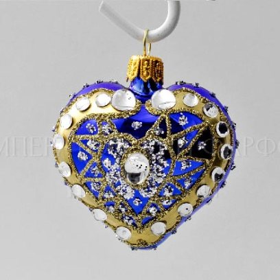 Елочная игрушка «Сердечко»