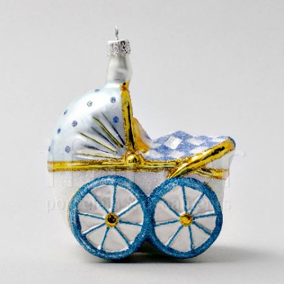 Елочная игрушка Малышка в коляске