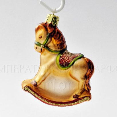 Елочная игрушка «Лошадка-качалка»