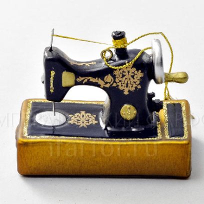 Елочная игрушка второй сорт «Ретро Техника. Швейная машина»